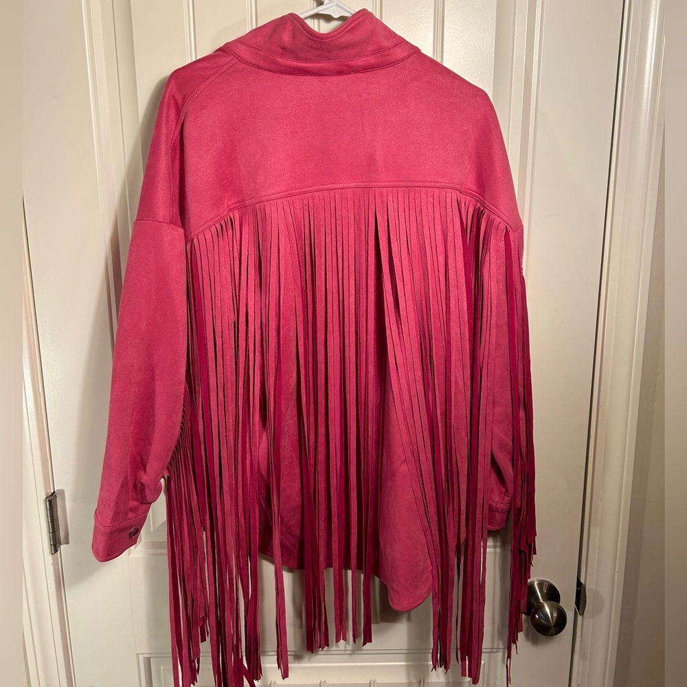 Pink Fringe Jacket!!!